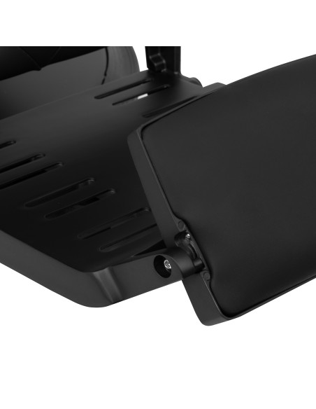 Sedia da barbiere Gabbiano Francesco nero con struttura nera