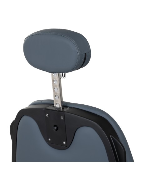 Sedia da barbiere Gabbiano Francesco in grafite con struttura nera