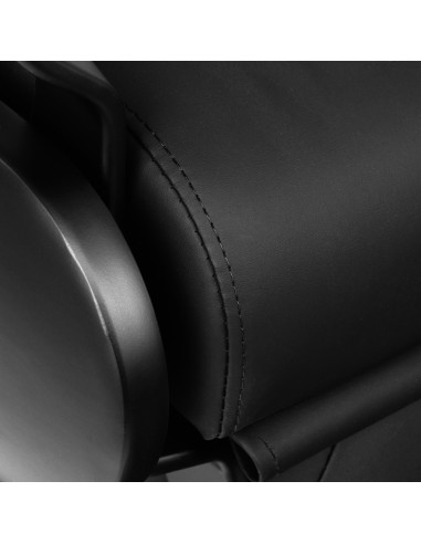 Sedia da barbiere Gabbiano Francesco nero con...