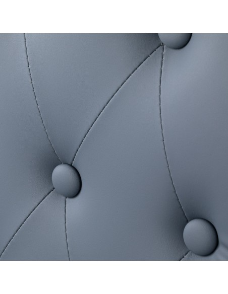 Sedia da barbiere Gabbiano Francesco in grafite con struttura nera