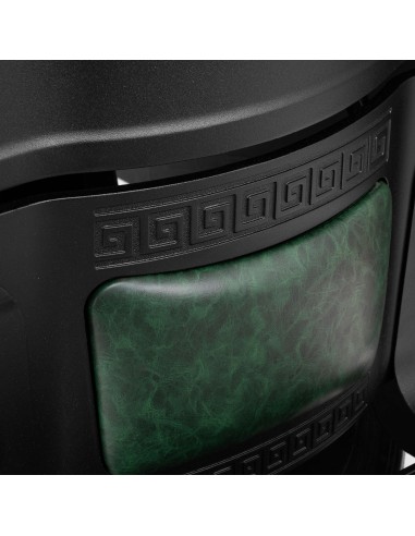 Sedia da barbiere Gabbiano President verde con...