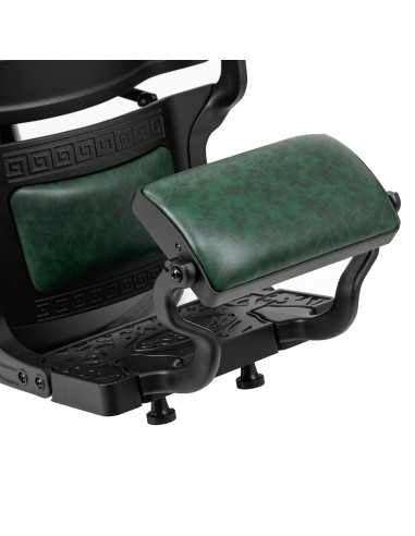 Sedia da barbiere Gabbiano President verde con...