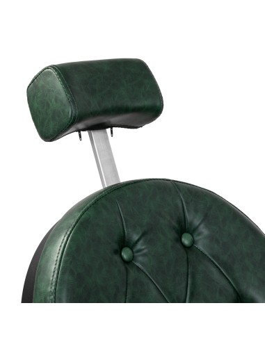 Sedia da barbiere Gabbiano President verde con...