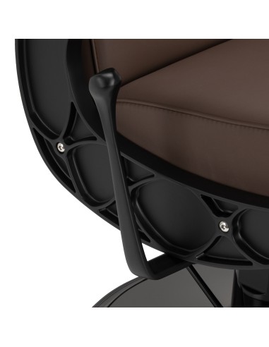 Gabbiano fotel barberski Continental brązowy