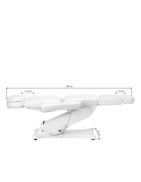 Sedia estetica elettrica SILLON CLASSIC 3 motori con riscaldamento seconda edizione bianco