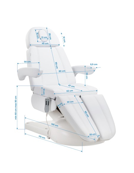 Azzurro Lux pedi cosmetic chair 3m bianco