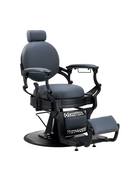 Gabbiano sedia da barbiere Niccolò in grafite senza bottoni