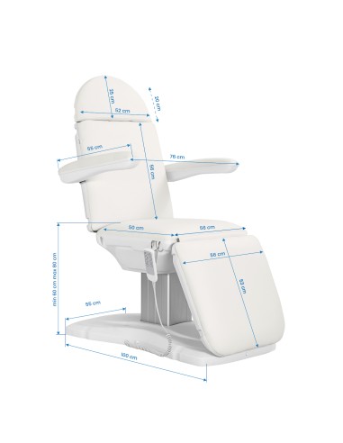 POLTRONA COSMETICA ELETTR. ECLIPSE 4 SILN. BIANCO
