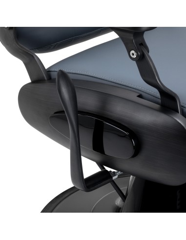 Sedia da barbiere Gabbiano Francesco in grafite...