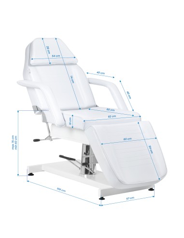 Sedia cosmetica idraulica Sillon v2 210 bianco