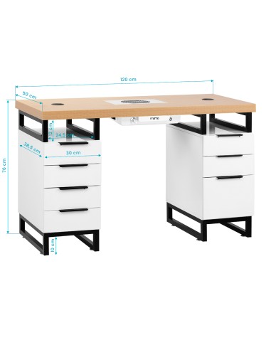 Scrivania per cosmetici MOMO L02 con...