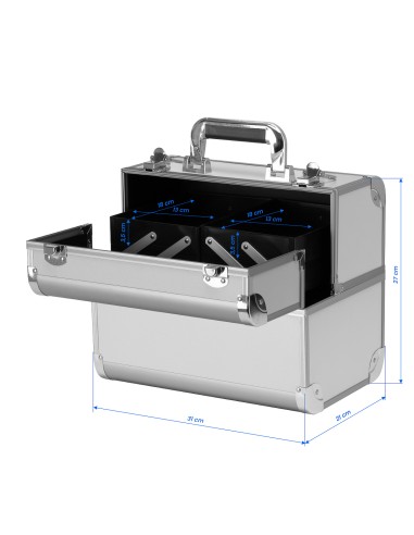 Astuccio cosmetico argento 40