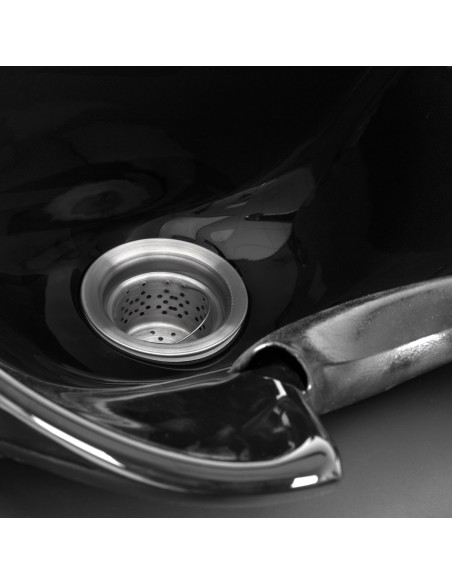 Gabbiano Lavabo per parrucchieri Carmen nero