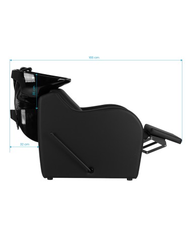 Gabbiano Lavabo per parrucchieri Carmen nero