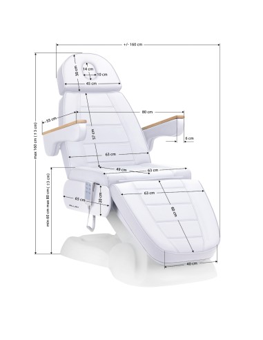 Sedia estetica elettrica SILLON Lux 273b 3...