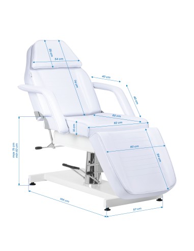 Sedia cosmetica idraulica Sillon v2 210 bianco...