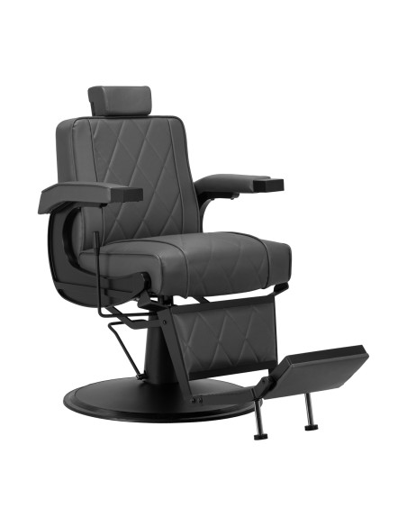 Sedia da barbiere Hair System BM88066B grigio