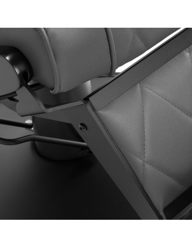 Sedia da barbiere Hair System BM88066B grigio