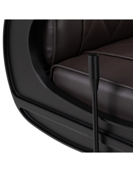 Sedia da barbiere Hair System BM88066B marrone