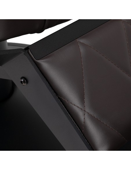 Sedia da barbiere Hair System BM88066B marrone