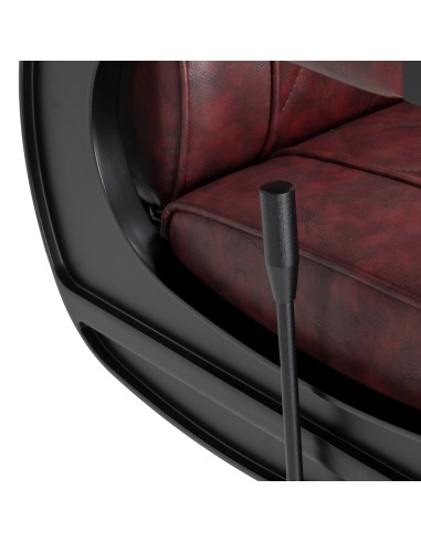 Sedia da barbiere Hair System BM88066B maroon