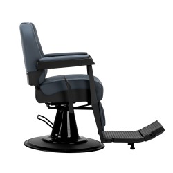 Gabbiano barber chair Bruno con struttura nera Grafite 2