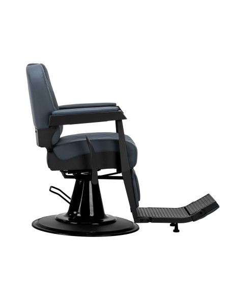 Gabbiano barber chair Bruno con struttura nera Grafite
