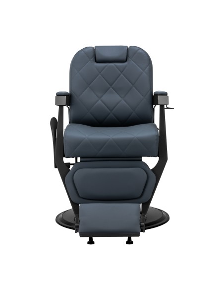 Gabbiano barber chair Bruno con struttura nera Grafite