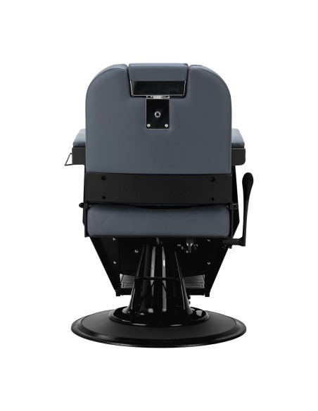 Gabbiano barber chair Bruno con struttura nera Grafite