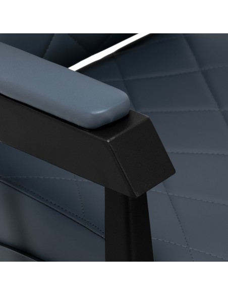 Gabbiano barber chair Bruno con struttura nera Grafite