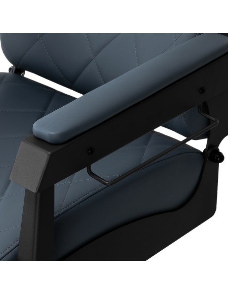 Gabbiano barber chair Bruno con struttura nera Grafite