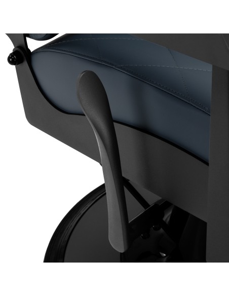 Gabbiano barber chair Bruno con struttura nera Grafite