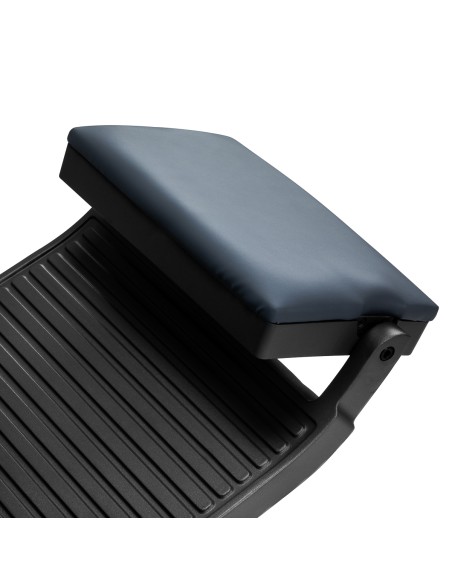 Gabbiano barber chair Bruno con struttura nera Grafite