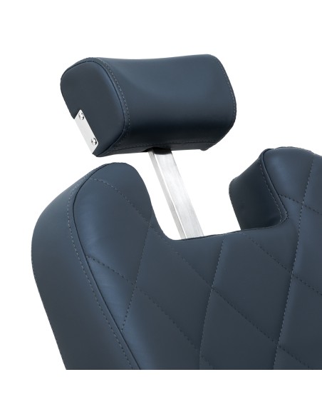 Gabbiano barber chair Bruno con struttura nera Grafite