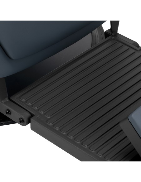 Gabbiano barber chair Bruno con struttura nera Grafite