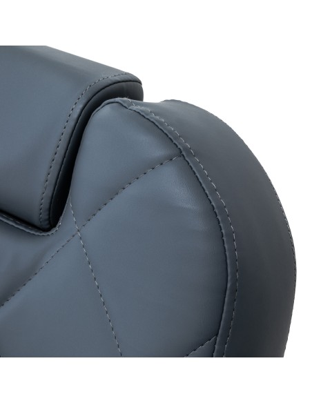 Gabbiano barber chair Bruno con struttura nera Grafite