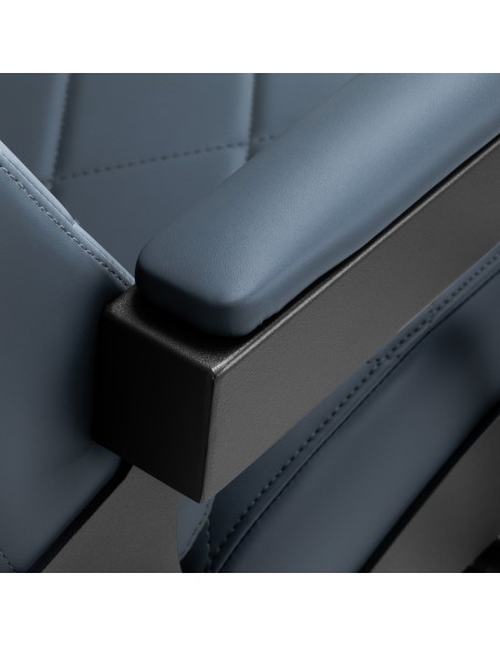 Gabbiano barber chair Bruno con struttura nera Grafite