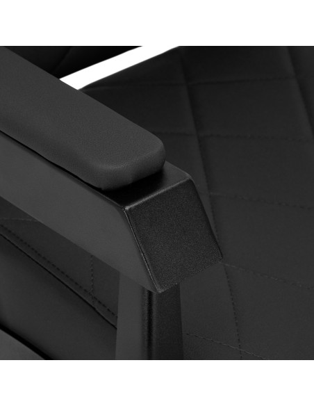 Sedia da barbiere Gabbiano Bruno con struttura nera Nero