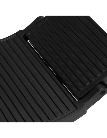 Sedia da barbiere Gabbiano Bruno con struttura nera Nero