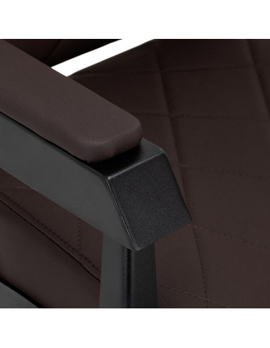 Sedia da barbiere Gabbiano Bruno con struttura...