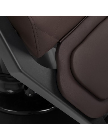 Sedia da barbiere Gabbiano Bruno con struttura...