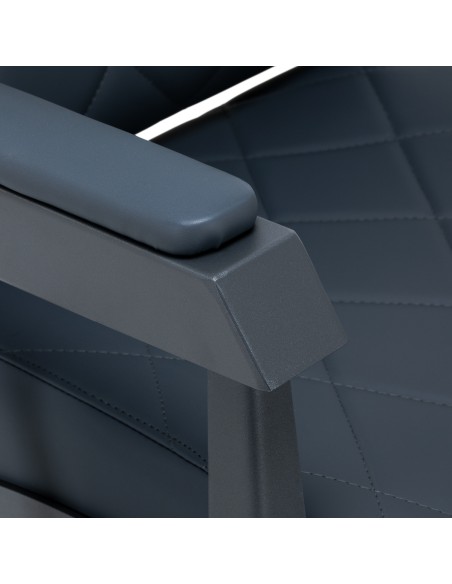 Sedia da barbiere Gabbiano Bruno con struttura in grafite Grafite