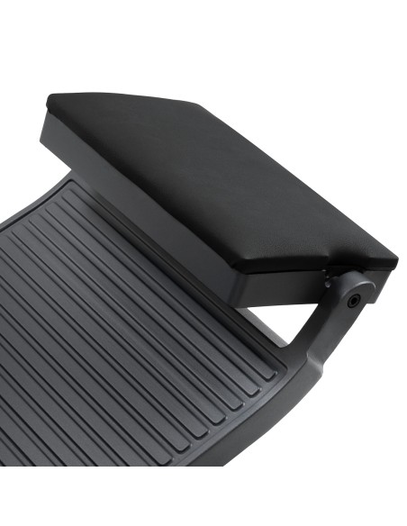 Sedia da barbiere Gabbiano Bruno con struttura in grafite Nero