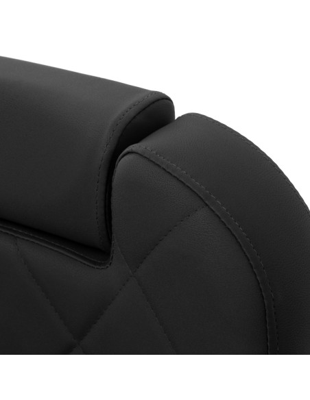 Sedia da barbiere Gabbiano Bruno con struttura in grafite Nero