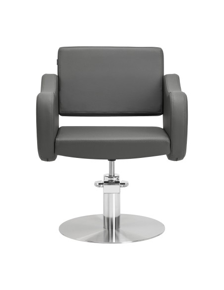 Gabbiano poltrona da parrucchiere Sewilla Grigio base INOX