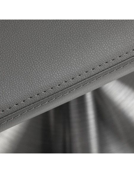 Gabbiano poltrona da parrucchiere Sewilla Grigio base INOX