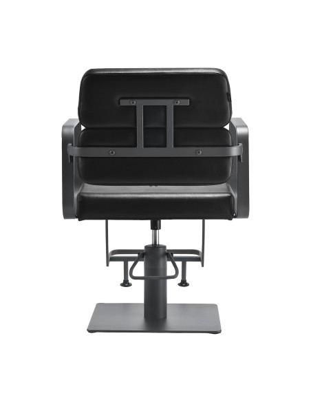 Poltrona da parrucchiere Gabbiano Porto grigio nero