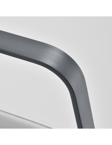 Poltrona da parrucchiere Gabbiano Porto grigio bianco