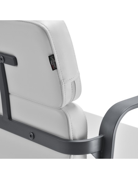 Poltrona da parrucchiere Gabbiano Porto grigio bianco