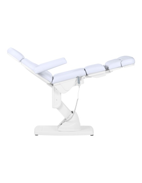 Poltrona cosmetica podologica elettrica Kate 4 cilindri, bianco freddo